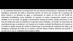 <strong>Ácido-Base</strong> (Madrid 2012 y Galicia 1999)